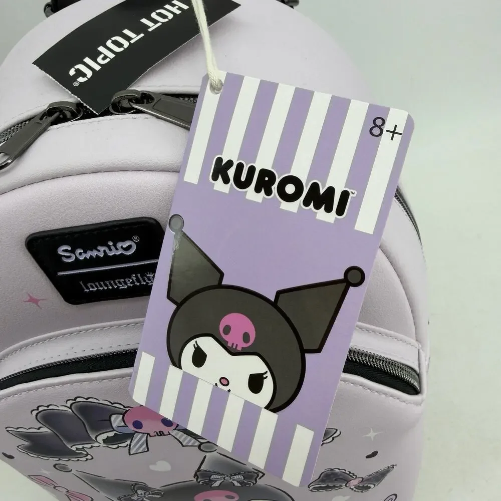 Loungefly Kuromi Baku Sass Pose Mini Backpack Hello Kitty Gothic Lolita Kawaii